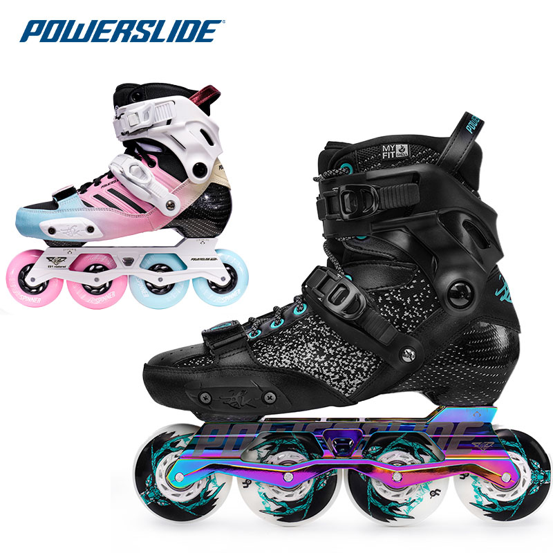 Bo Lion evo Roller Skates powerslide Roller Skates Adult Skates Carbon Sliders Fancy Flat Flower Men and Women