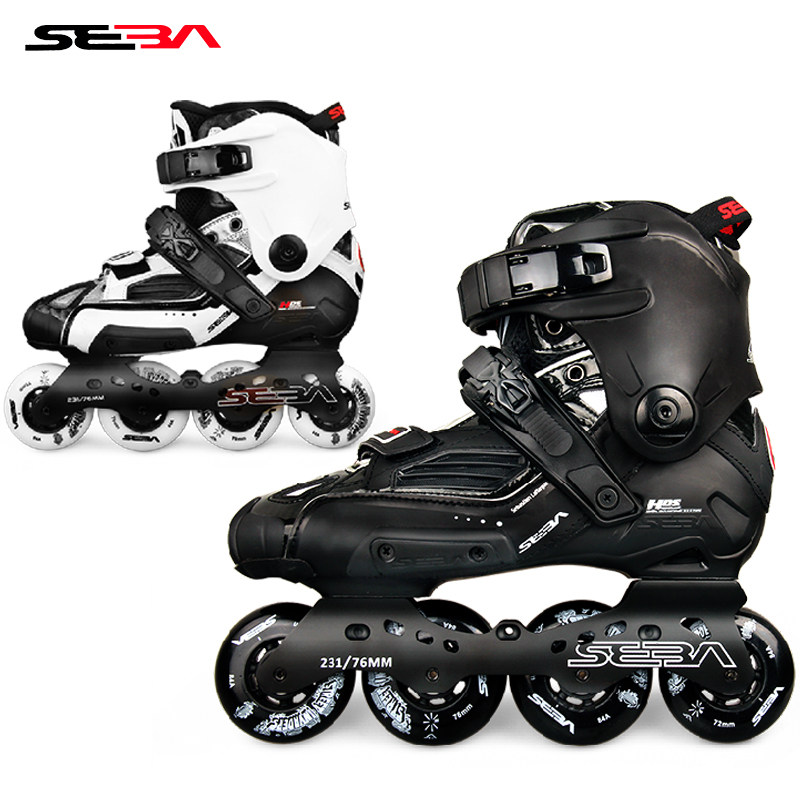 Frozen fish wheels sliding rice high HV wheel sliding shoes Seba wheel sliding shoes Adult flat flower shoes Skate Men and women Straight Row Wheels