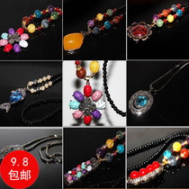 Long sweater chain necklace jewelry Retro ethnic style womens flowers fashion clothes accessories pendant personality wild