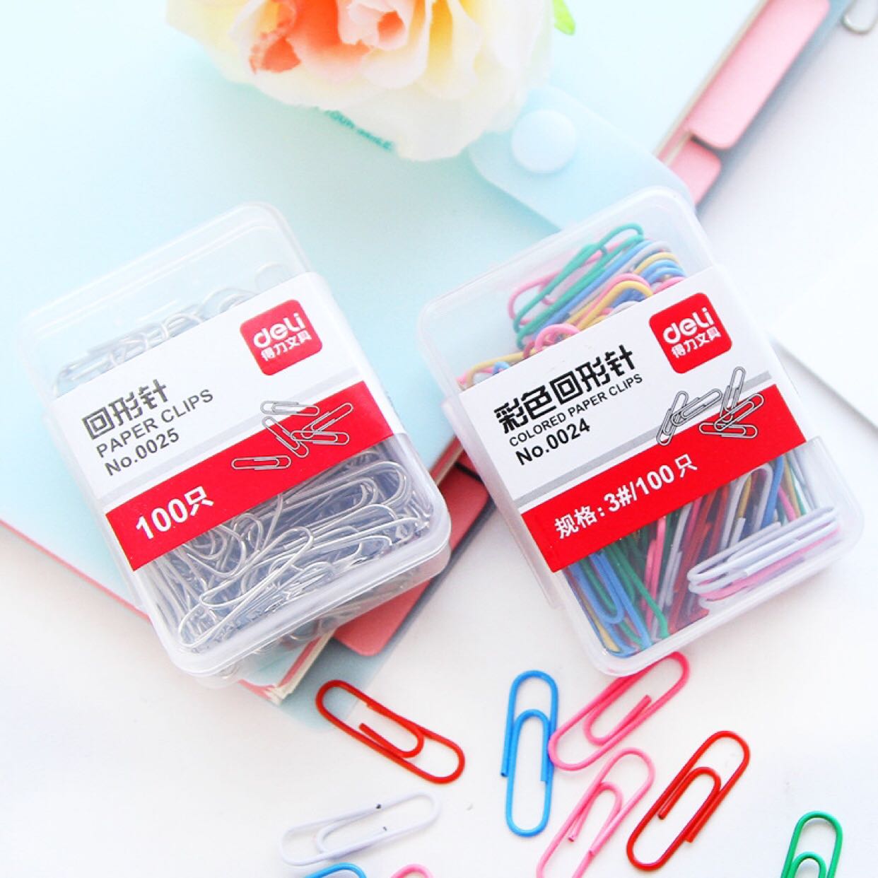 Daily 0024 color rewinding needle color cute pin financial file classification contains 100 boxes