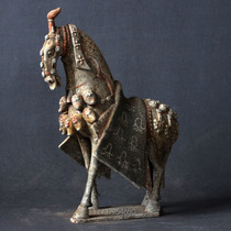 Imitation ancient Tauma swing piece Northern Wei Northern Qi hand painting Painted Pottery Ware Ancient Wind Old Goods Old Objects Collection of Genuine Artwork