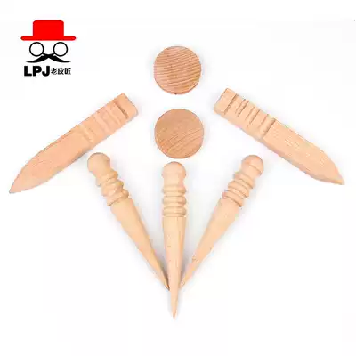 Handmade leather goods diy leather edge polishing rod polishing Rod sandalwood Beech leather edge sealing tool polishing round wooden stick