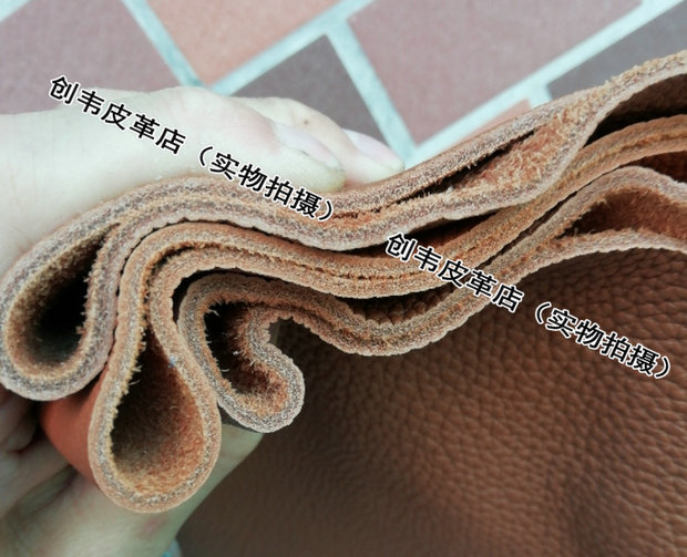 Lớp dày da dày 3 mm mm da bò vải thiều góc da tự làm vải thủ công cotton 4 chiều