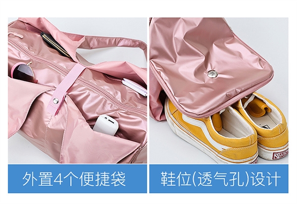 Túi đựng quần áo xách tay dễ thương túi duffel bền và nhẹ túi du lịch nhẹ khoảng cách Hàn Quốc của các mẫu thời trang màu đỏ - Túi du lịch túi da nam