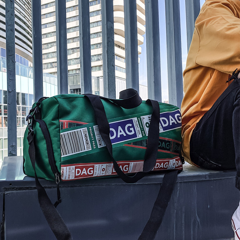 Tide Cards Net Red Travel Bag Men's Large Capacity Hand Luggage Bags Tourist Pack Schoolgirl Sports Training Fitness Bag