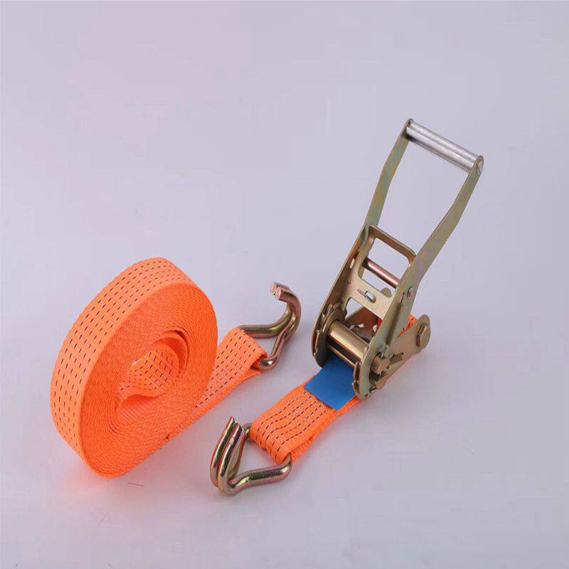 Shenzhen factory strap tensioner car cargo tightener bundler double hook cargo thick strap fastening belt