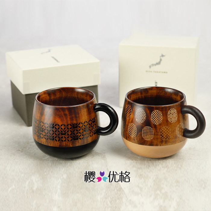 2017 Starbucks Japan Limited Traditional Culture Fukuoka Chikumae Gifu Takayama Wood Lacquerware Wooden Mug