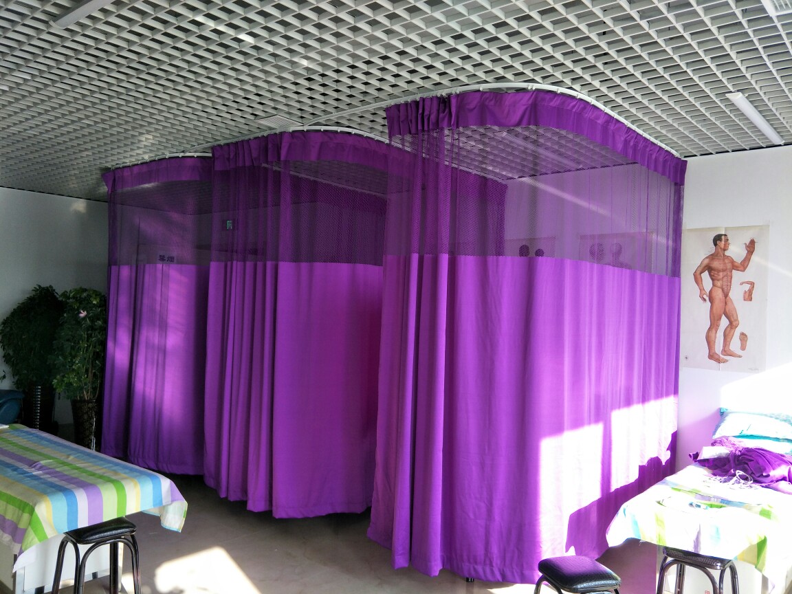 Custom Beauty Salon Room Partition Window Hospital Special Cloth Curtain Clinic Door Consultation Department Medical Curtain Septiment Window Finished