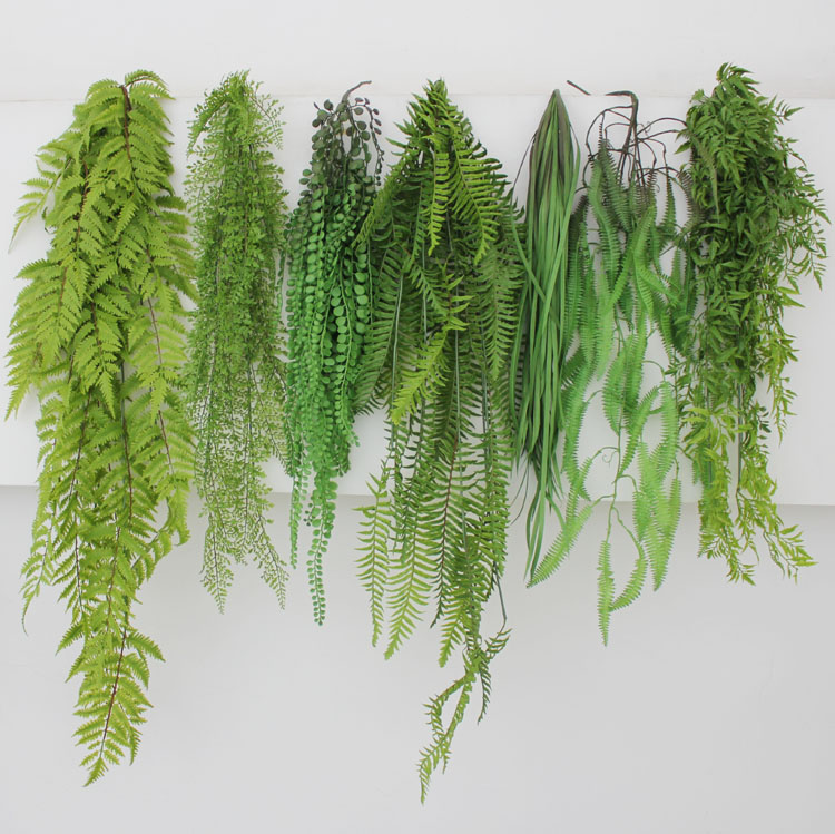 Simulation green plant wall-hanging chandelia hanging plant Persian grass fern grass hanging wall-hanging wall-hanging ceiling decoration green plant hanging grass