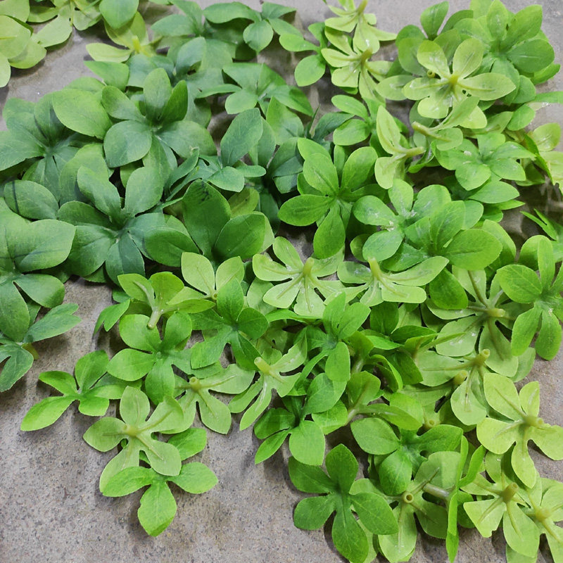 Emulated multilobe leaf hanging bell leaves 6 lobes leaf single sheet Leaf Quality Silk Cloth Emulation Leaf