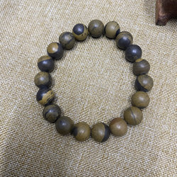 Sibin Xuan Huang Bian Stone 팔찌 노란색 팔찌 싱글 비즈 10mm 팔찌