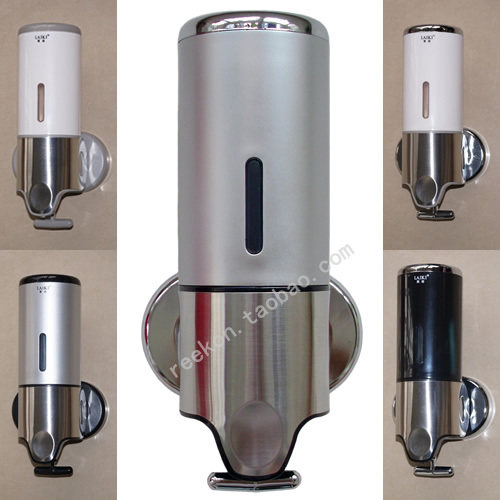 Hotel hotel bathroom manual soap single-head stainless steel soap dispenser lotion dispenser single-hole soap box hand sanitizer bottle