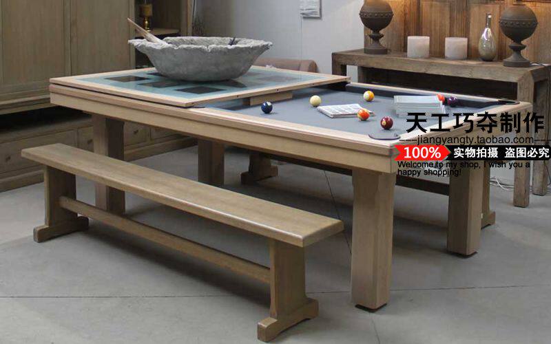 This shop exploits recommend HOT Pack Logistics Home Billiard Table Two-in-one Solid Wood Table 2 05 m Special Price