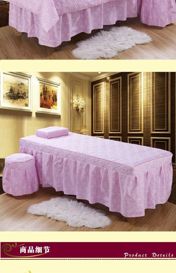 Đặc biệt cung cấp làm đẹp trải giường bốn mảnh vật lý trị liệu massage giường bìa Thẩm mỹ viện đặc biệt bao gồm bốn mảnh tùy chỉnh ga spa
