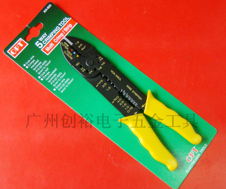 Taiwan OPT KH-503 502 507 Simple multi-function crimping pliers