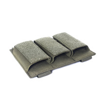 Outdoor tactical bag triple bag 9mm storage bag Molle system accessories EDC tool bag