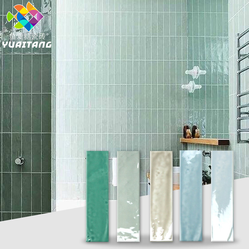 Fish Love Sugar Nordic Kitchen Glazed Tile 300x75 Bright Surface Subway Tile Kitchen Wall Tile Cosmetic Room Tile