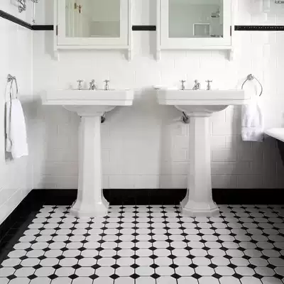 Fish love sugar simple black and white mosaic tile 300 octagonal kitchen powder room wall tiles floor tiles