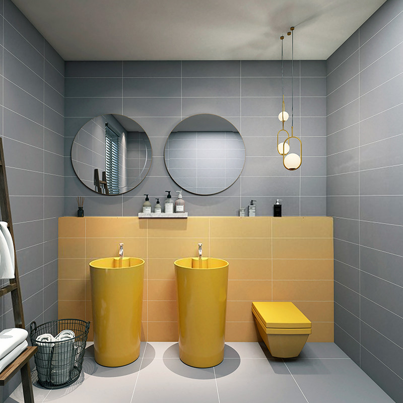 Fish Love Sugar All-ceramic Net Red Macarong Ceramic Tile ins Wind Nordic Pink Cosmetic Room Kitchen and Sanitary Wall Tile 200600