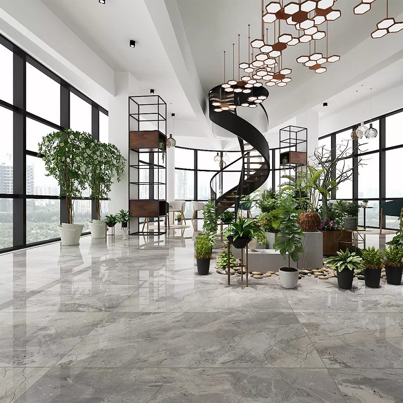 Fish love Sugar Austin large board commercial space tile Modern simple guest restaurant non-slip floor tile 6001200