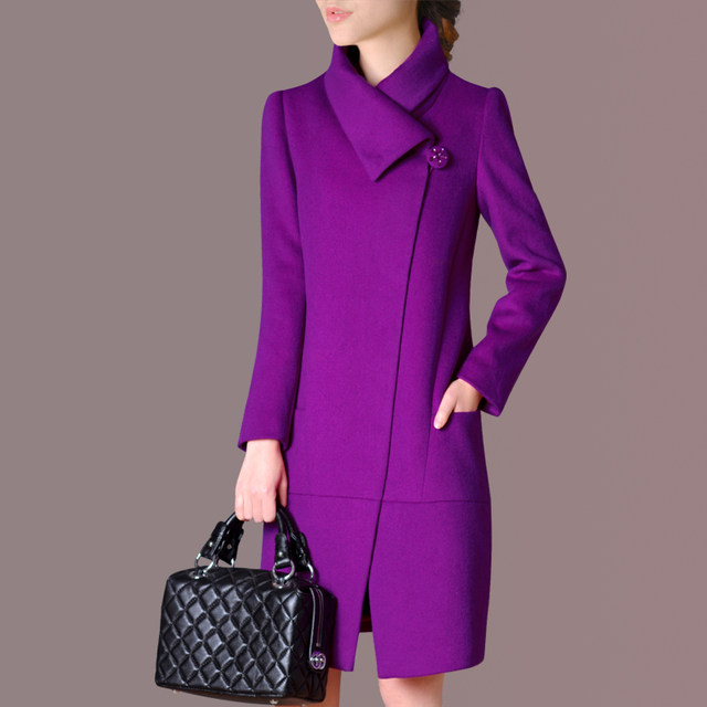 House of Dust Woolen Coat Women's 2024 Spring New Fashion ກາງ-ຍາວ ຂະຫນາດໃຫຍ່ ເສື້ອຂົນສັດແມ່ຍິງ