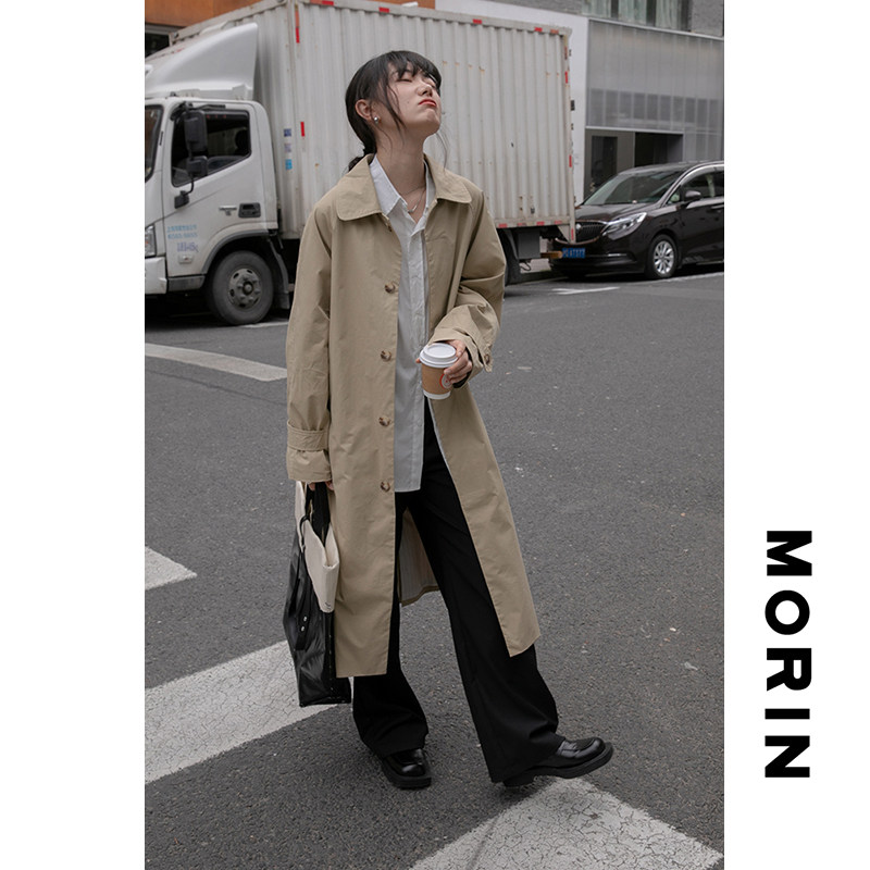Morin Merjinka's thin dress female Spring and Autumn 2021 popular temperament long - range Japanese senior coat