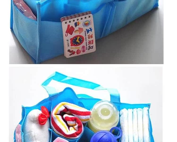 Lớn xách tay Xác Ướp túi lót lót compartmentalized lưu trữ bag (không có túi) xách tay đa chức năng balo bỉm sữa cao cấp