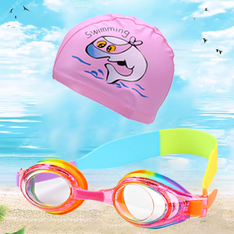 Children's Swimming Goggles Girls Swimming Goggles Girls Swimming Goggles Boys Boys Anti-Fog Waterproof Kids Swimming Equipment Set