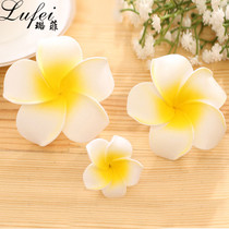 South Korean version of the seaside holiday flowers Chicken Egg White Hair Clip Edge Chuck Decorated Hair Adorned Head Flower Trinkets