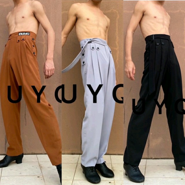 SOFTCHEN DUYQ2020 Big dream series design sense men's professional Latin modern dance dance pants