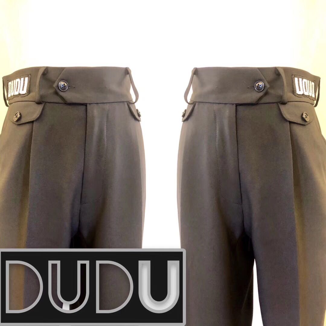SOFTCHEN DUYQ new men's high waist pocket decoration design sense professional and comfortable Latin dance pants 010