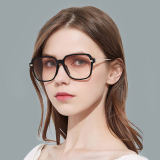 Korean Style Celebrity Trendy Hong Kong Style Retro Square Frame Face-Slimming Street Style Sunglasses for Men and Women, Yellow and Tea-Colored Sunglasses