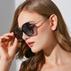 Sunglasses for Women, Korean Style Trendy Sunglasses, Uv Protection, Round Face, Internet Celebrity, Myopia, Polarized, Diamond-Encrusted, Women's Driving Glasses
