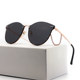 2025 New Women's Sunglasses, Stylish Cat-Eye Chain, Fashionable Korean Trend, Face-Slimming Nylon Sun Protection Sunglasses