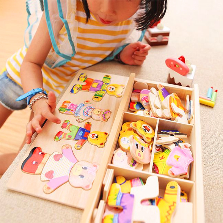 Small class in kindergarten class sizes Puzzle Zone Materials Handmade to Monts Early Church Puzzle Building Blocks Children Toys-Taobao