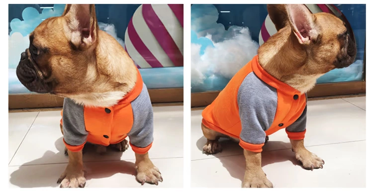 Quần áo chó mùa xuân quần áo chó nhỏ và vừa vật nuôi lưới màu áo len thể thao mới siêu dễ thương mèo con chó quần áo - Quần áo & phụ kiện thú cưng áo yếm cho mèo