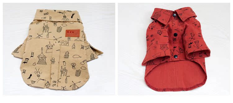 Quần áo thú cưng cotton thoải mái chó quần áo áo nhỏ chó Teddy quần áo chó VIP mùa xuân - Quần áo & phụ kiện thú cưng áo dài cho chó