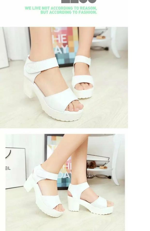 Mùa hè 2018 mới của phụ nữ sandal đế bệt không thấm nước hoang dã gợi cảm dày với đế dày đáy miệng dép sandal dép đế xuồng
