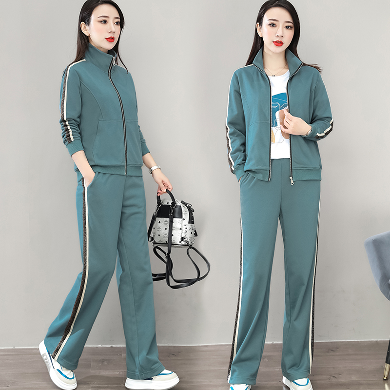 Spring Lady Casual Sportswear Suit Women 2023 New Vegemon Pants Spring Autumn Fashion Foreign Air Two Sets 