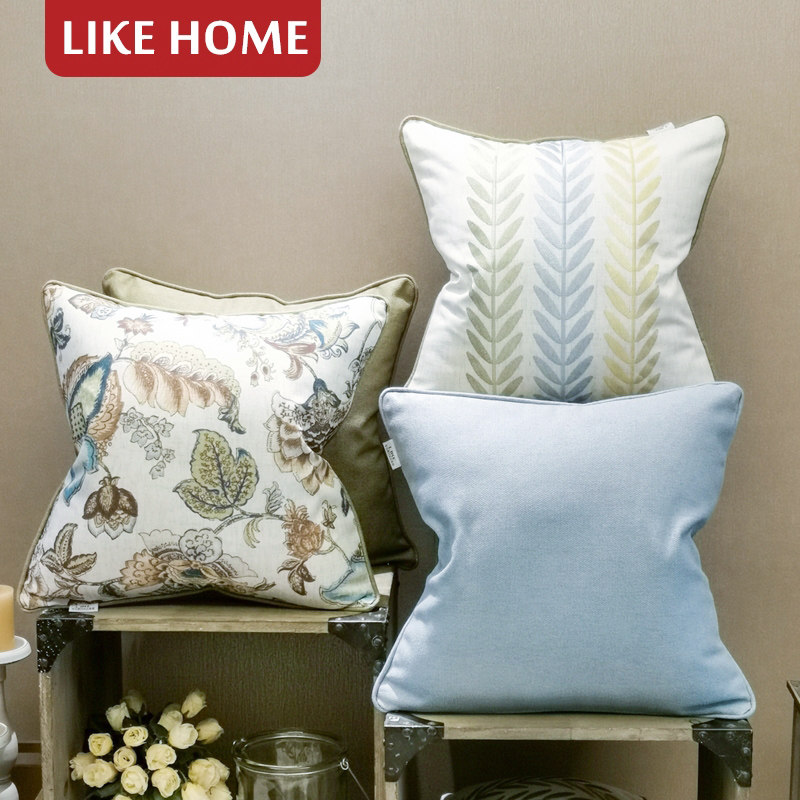 American-style pillow, pillow, cushion cover, sofa backrest, cotton and linen living room, bedside seat, waist cushion, backrest cushion, waist pillow, square