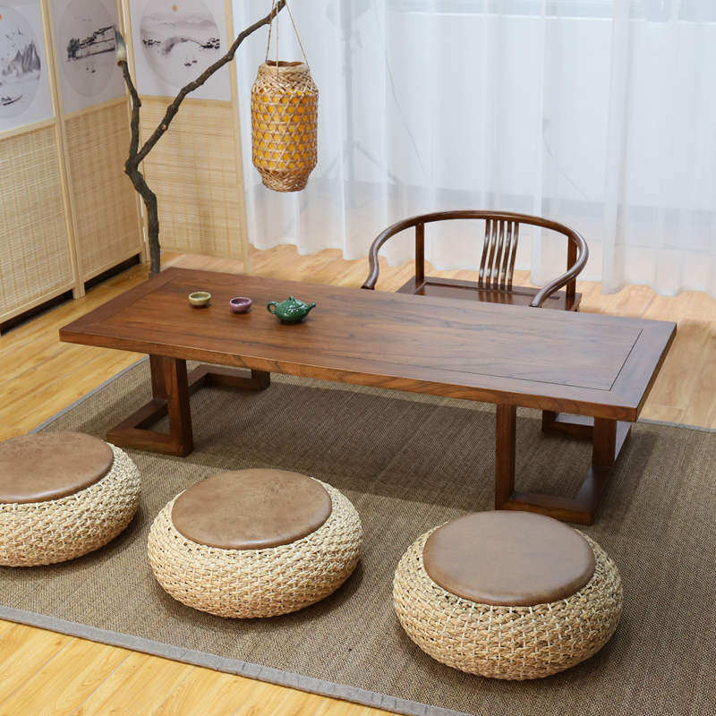 Tatami coffee table lengthened Zen health drinking tea table tea table tea table table Chinese Zen floor classical tea homestay