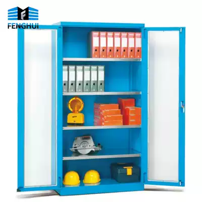 Customizable glass door locker professional production glass multi-layer hanging board cabinet tool cabinet locker