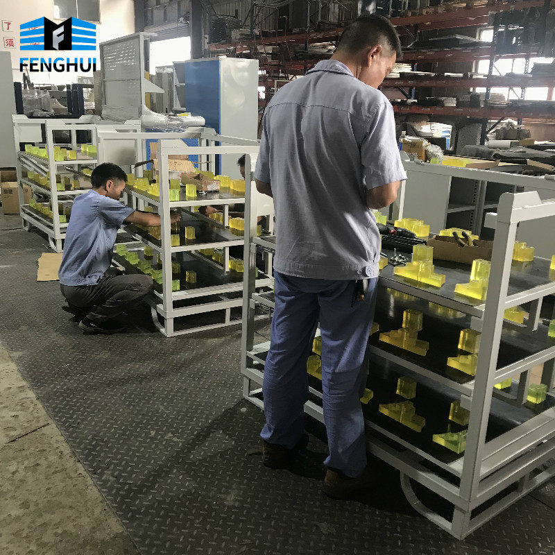 Custom parts weekly turn frame movable steel metal material stock cart Weekly transfer box Multi-functional folding and sliding frame