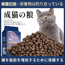 Cat Food Becomes Cat Special British Short Blue Cat Beauty Short Increase Fattening Hair Deep Marine Fish for more than 12 months 2kg_ Grassland color