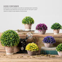 Nordic fake flower potted small furnishings simulation plant living room indoor room bedroom desktop fake green plant decoration ornaments