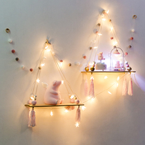 ins Wind milk tea shop cafe wall interior decoration pendant creative wall shelf Wall Wall decoration