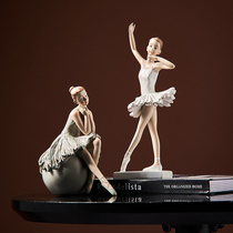 Nordic luxury creative girl heart ballet ornaments childrens room living room modern simple TV cabinet wine cabinet decoration