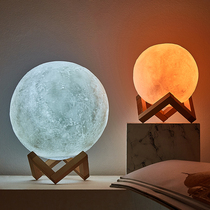 Nordic ins creative Moon Moon Moon model night light desk ornaments bedroom bedside table room decorations