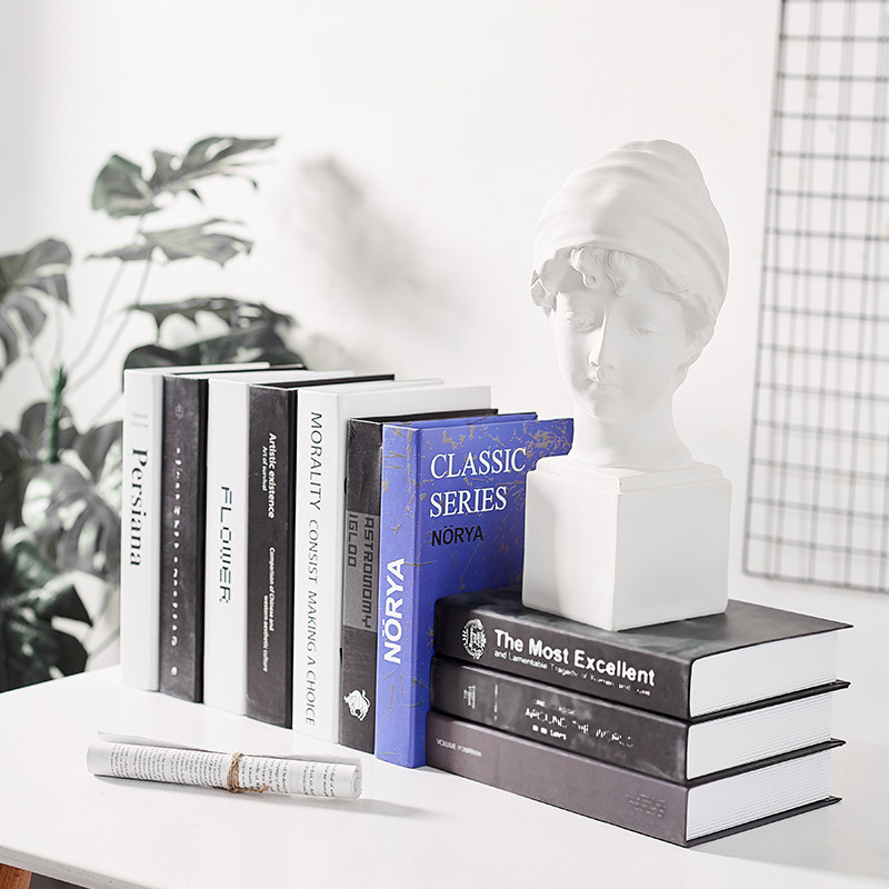 Nordic ins online red shop fake book decoration book Simulation book decoration Milk tea shop cafe decoration small ideas