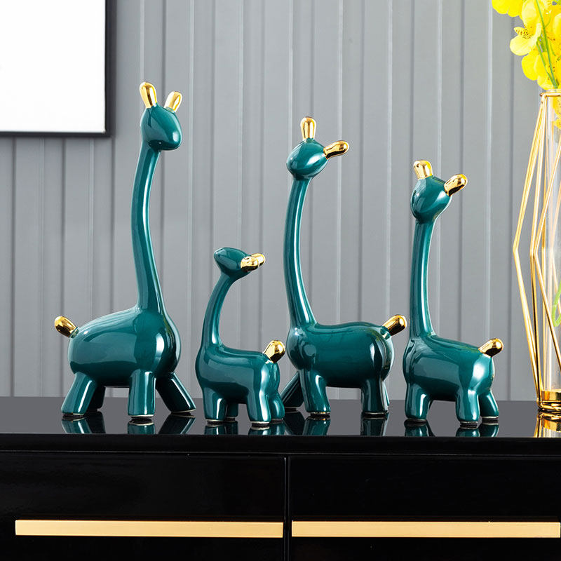 Nordic Light Lavish Wine Cabinet Decoration Deer Pendulum Pieces Modern Creative Home Living Room TV Cabinet Genguan Desktop Wedding Gifts